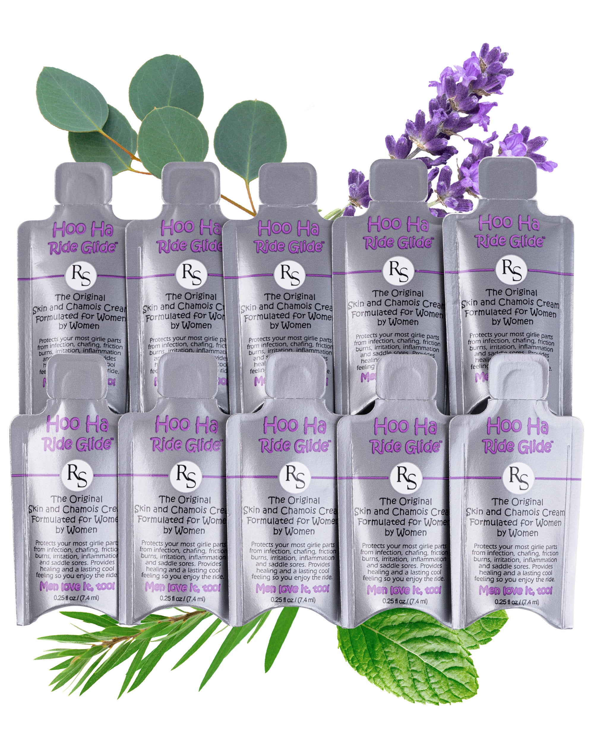 Hoo Ha Ride Glide | Anti-chafing Skin and Chamois Cream 10 packs