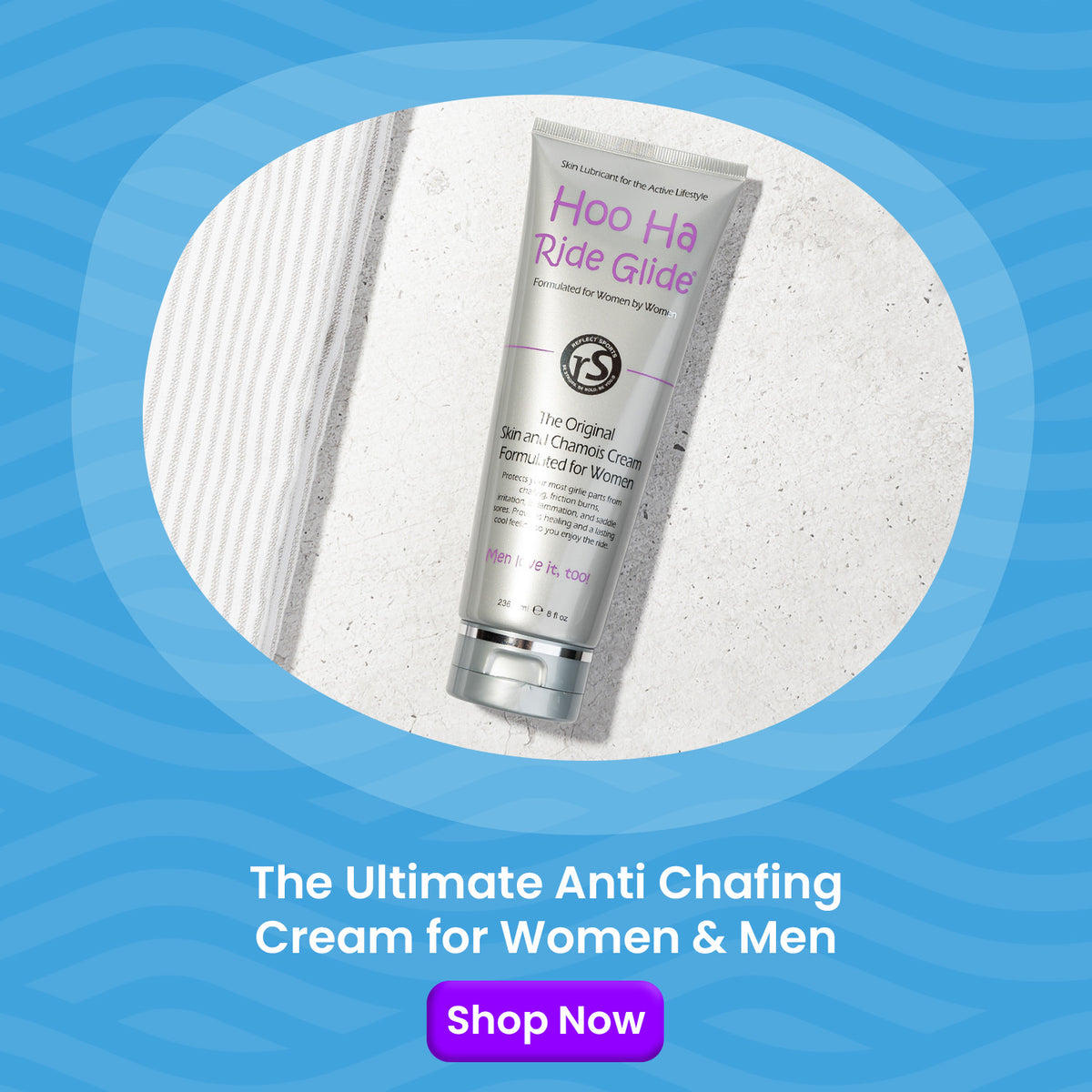 Hoo Ha Ride Glide | Anti-chafing Skin and Chamois Cream