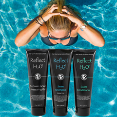 Swimmer's Shampoo, Swimming Conditioner and Pre-Swimming & Sun Protecting Gel