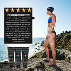Swimmer's Shampoo, Swimming Conditioner and Pre-Swimming & Sun Protecting Gel