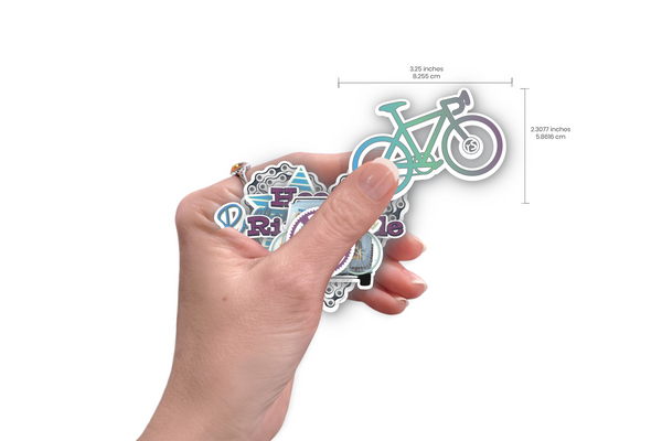 Cycling Sticker Pack - 6 Stickers