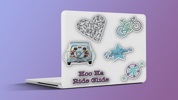 Cycling Sticker Pack - 6 Stickers